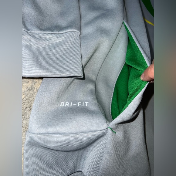 Nike Oregon Ducks Therma Dri-Fit Performance Hoodie Pullover Mens L Gray NWT - Picture 3 of 6